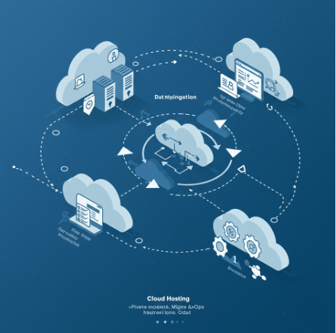 Cloud Hosting, Migration & DevOps Illustration