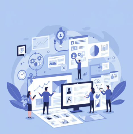 Project Management & IT Consulting Illustration