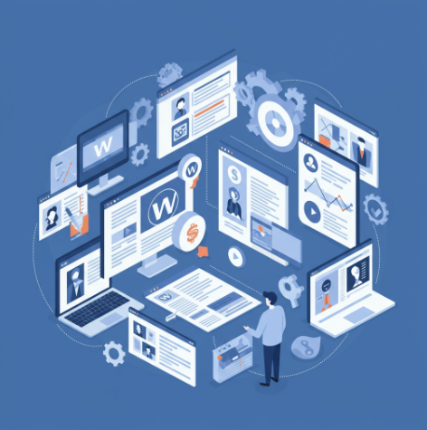 WordPress Development Illustration